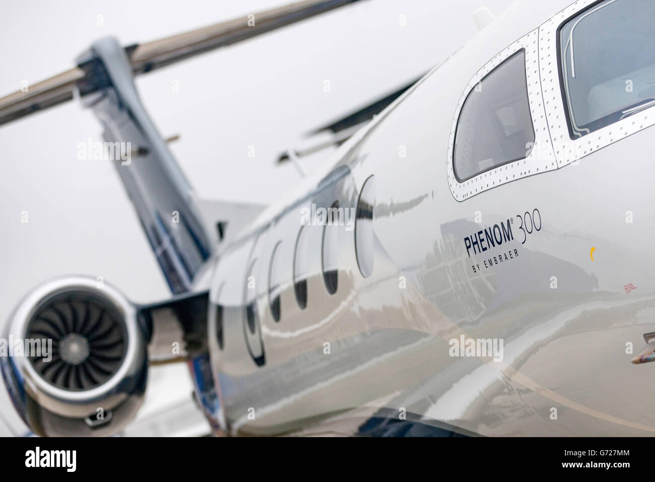 Embraer Phenom 300 Business jet aircraft Stock Photo