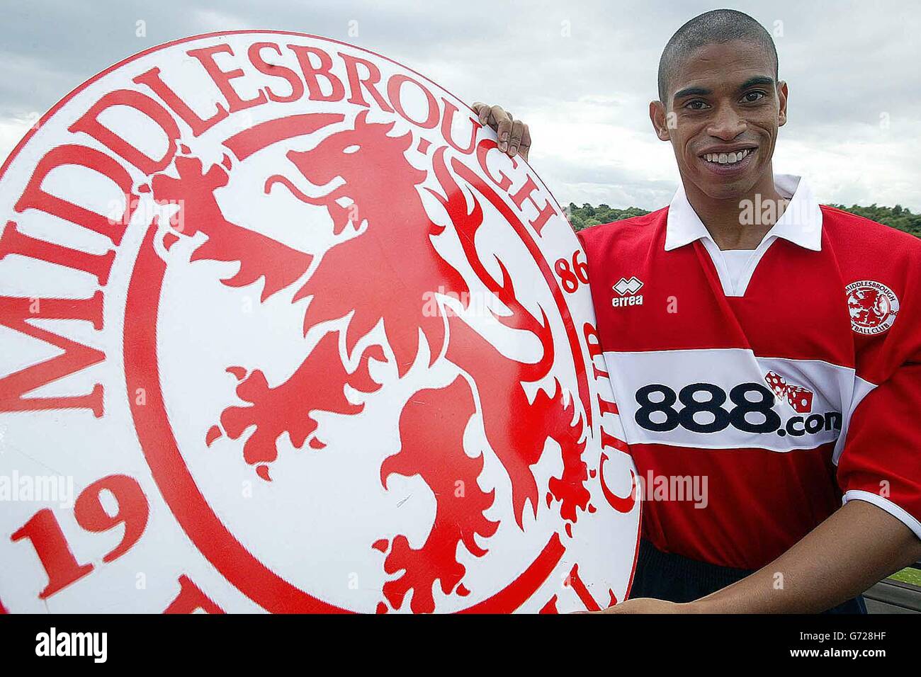 Michael Reiziger signs for Middlesbrough Stock Photo Alamy