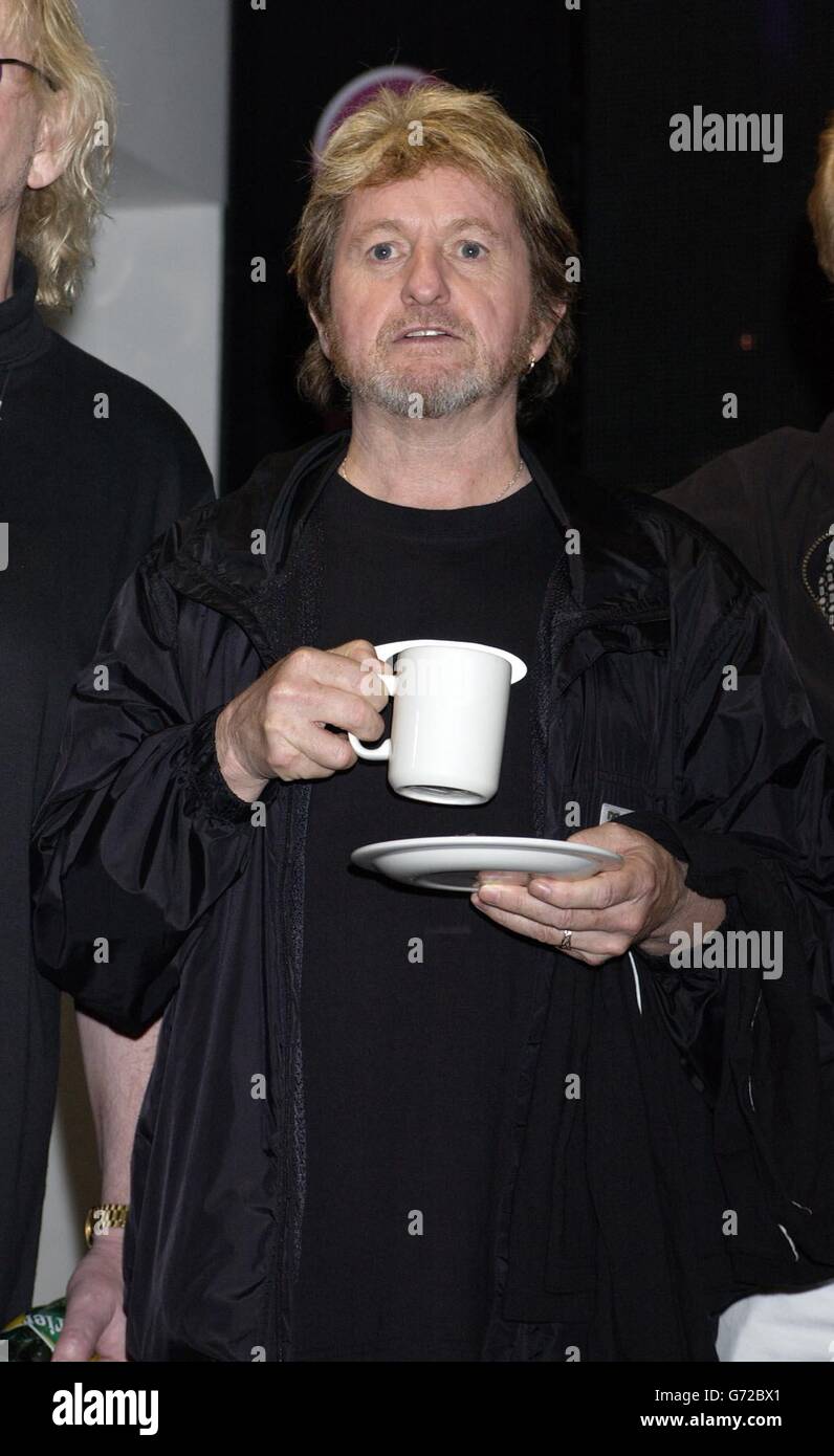 Jon Anderson from 70's rock band Yes during a in-store signing for their new DVD 'Yes Acoustic', at HMV Oxford Street, central London. Stock Photo