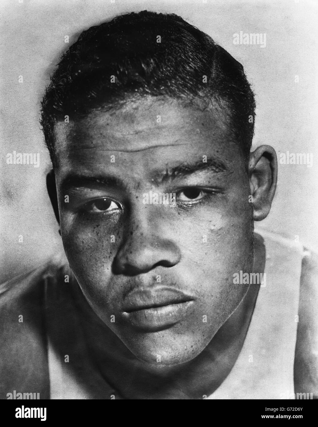 Boxing - Portrait - American Heavyweight Fighter - Joe Louis Stock Photo