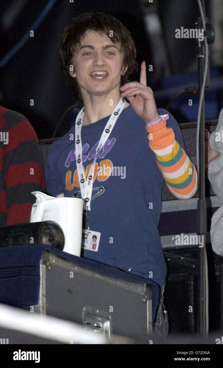 Actor daniel radcliffe, who plays harry potter, during the red hot