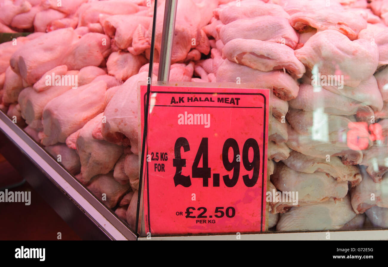 Halal Meat Stock Photo Alamy