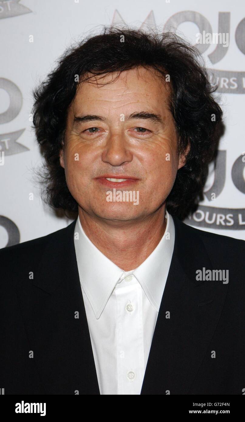 Jimmy Page MOJO Honours List Award Stock Photo Alamy