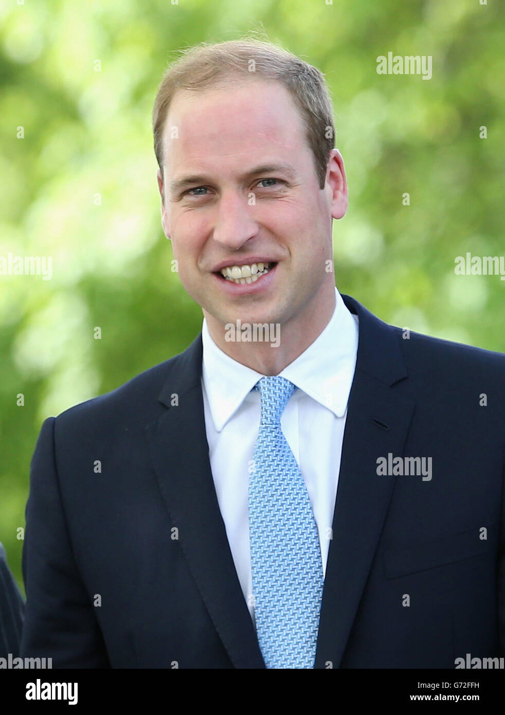 The Duke of Cambridge arrives at the Royal Navy Submarine Museum in Gosport. Stock Photo
