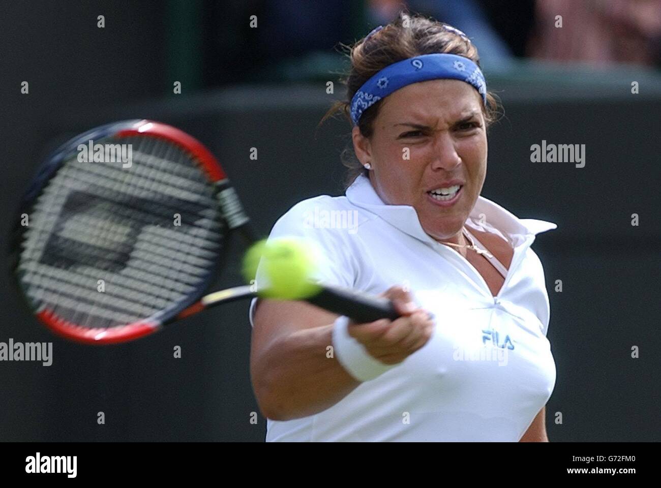 Wimbledon Jennifer Capriati Stock Photo