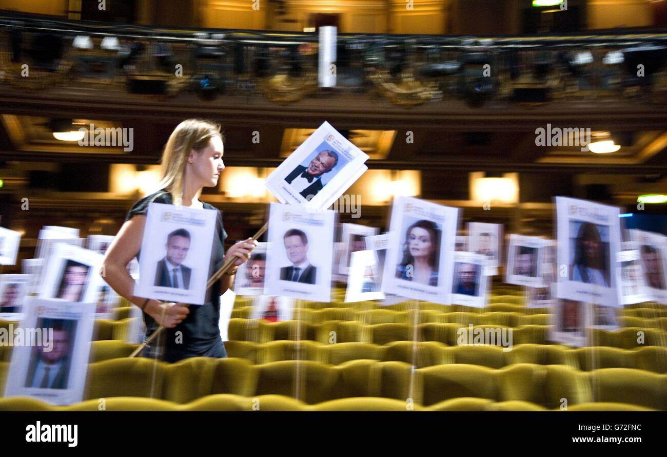 BAFTA Camera Blocking Rehearsal London Stock Photo Alamy