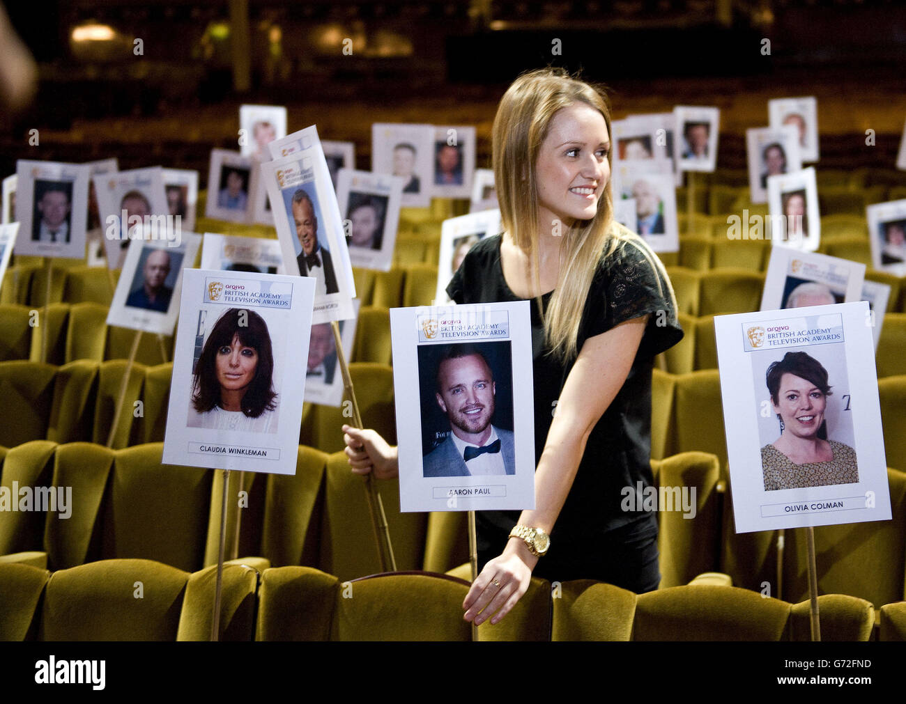 BAFTA Camera Blocking Rehearsal London Stock Photo Alamy
