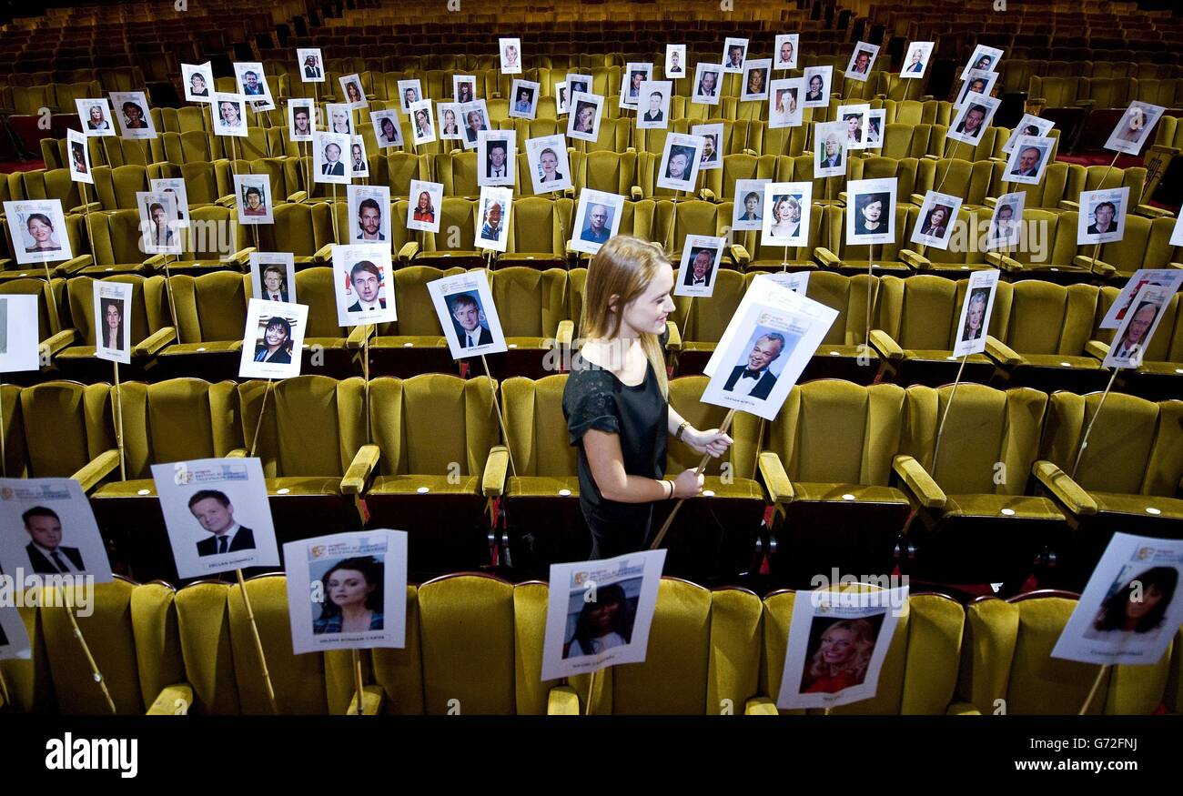 BAFTA Camera Blocking Rehearsal London Stock Photo Alamy