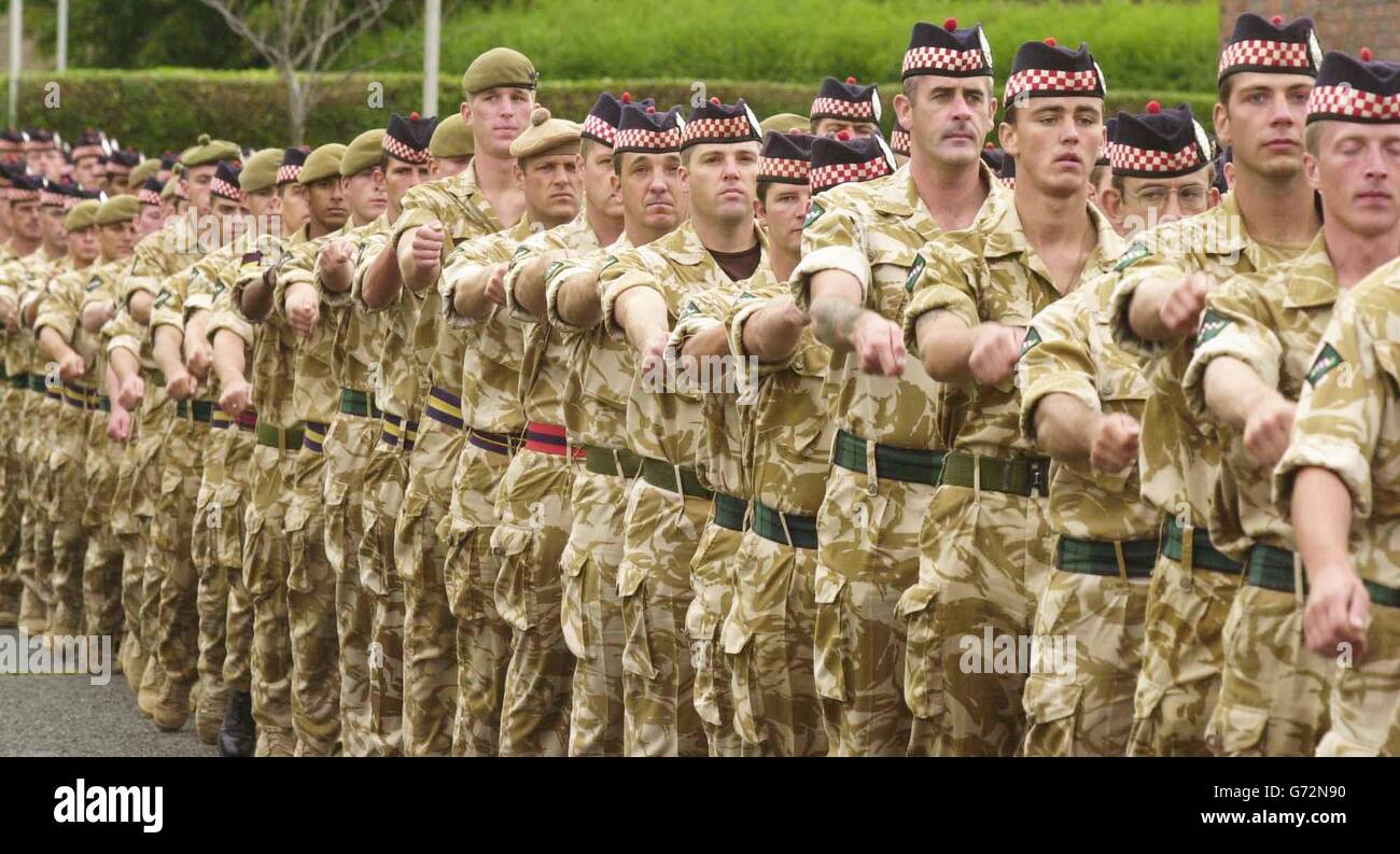 The Argyll and Sutherland Highlanders Stock Photo