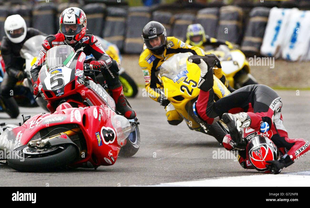 Tommy Hill On His Virgin Yamaha Falls At Taylors Hairpin As Sean Stock Photo Alamy