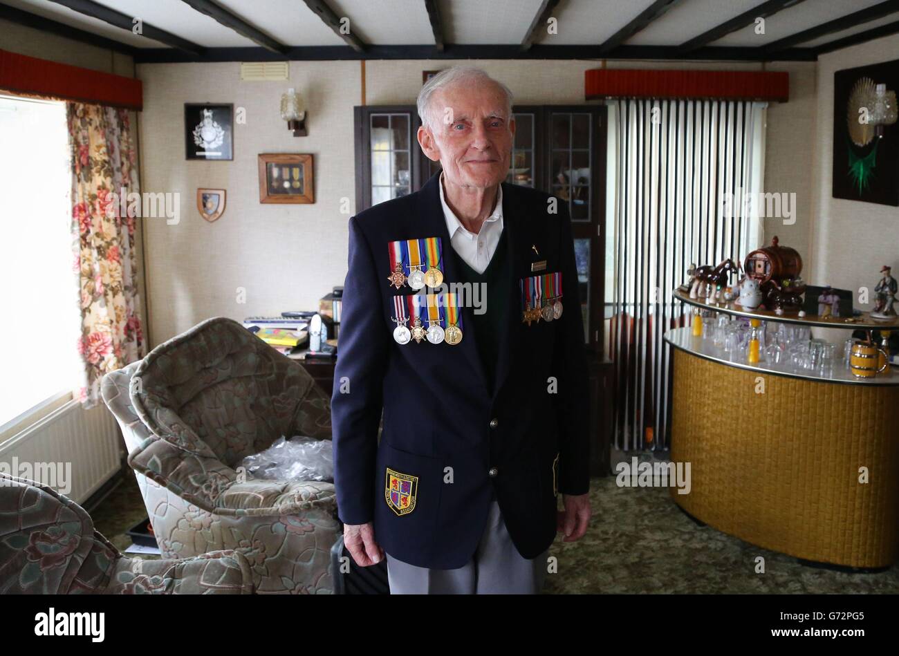 Joseph Kelsey (91) a World War II Royal Marine who was a Loader on