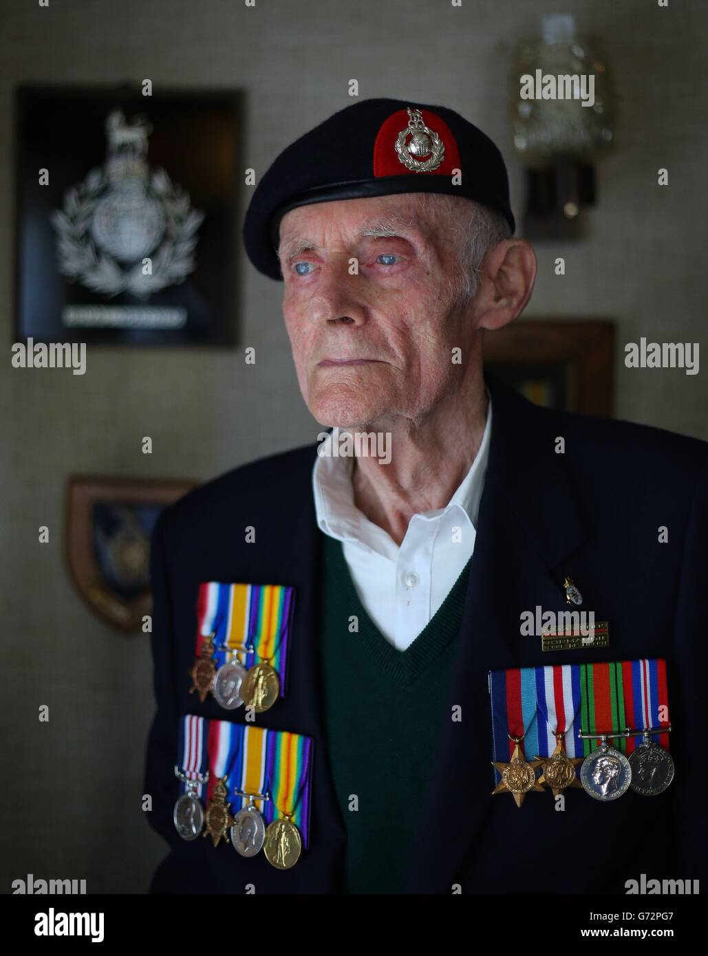 Joseph Kelsey (91) a World War II Royal Marine who was a Loader on