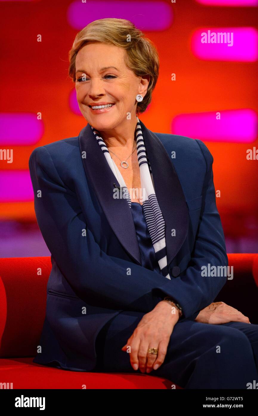 Dame julie andrews during recording of the graham norton show hires