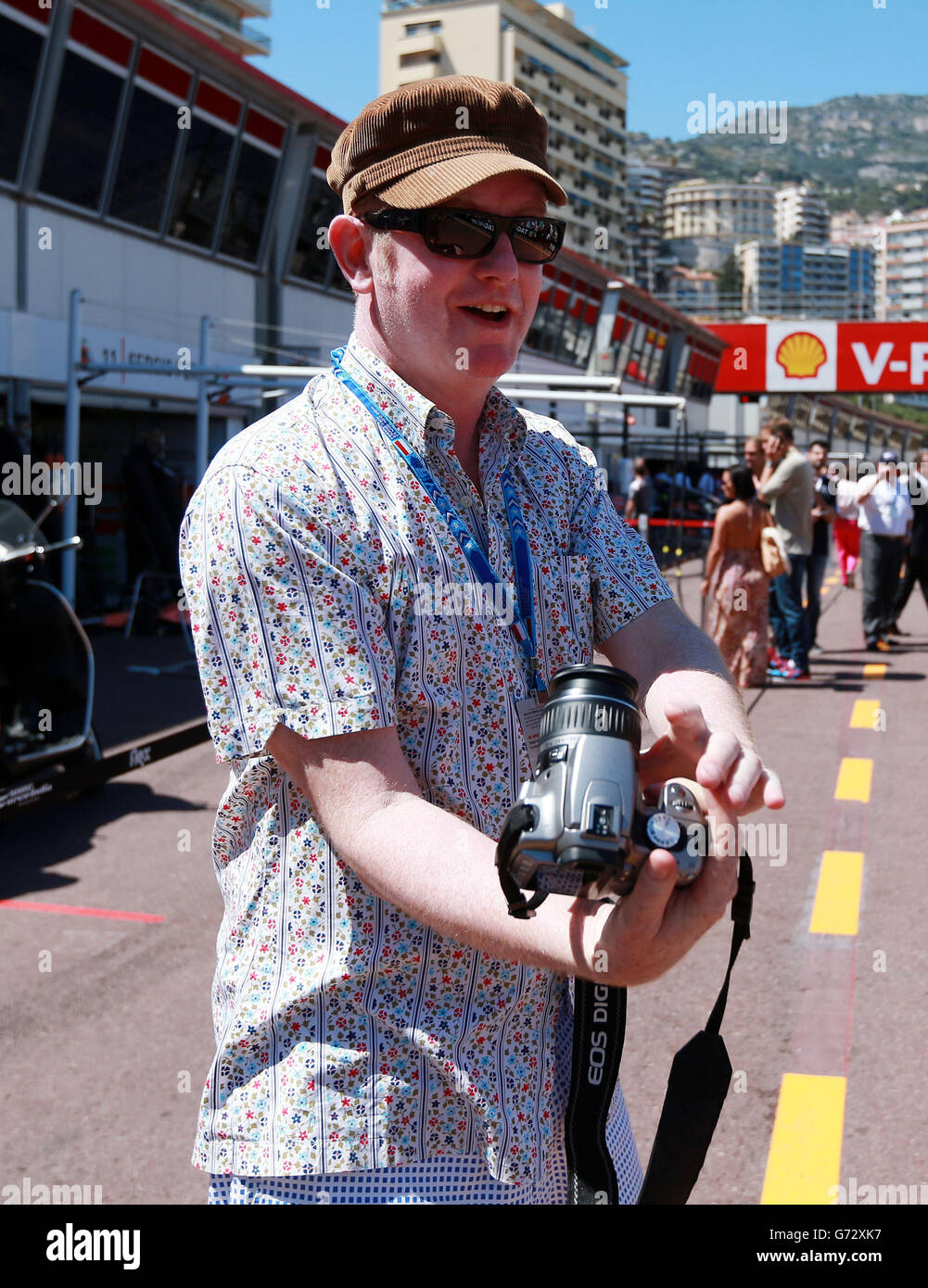 Motor Racing - Formula One World Championship - 2014 Monaco Grand Prix - Practice 1 and 2 - Circuit de Monaco. Radio 2 DJ Chris Evans ahead of Sunday's Monaco Grand Prix, in Monte Carlo, Monaco. Stock Photo