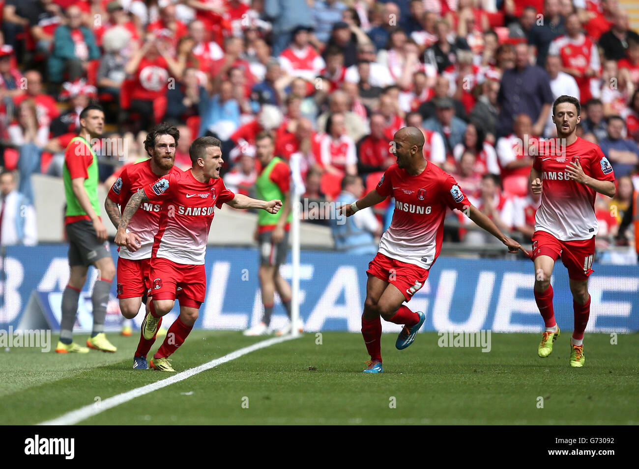 Soccer - Sky Bet League One - Play Off - Final - Leyton Orient v Rotherham United - Wembley Stadium Stock Photo