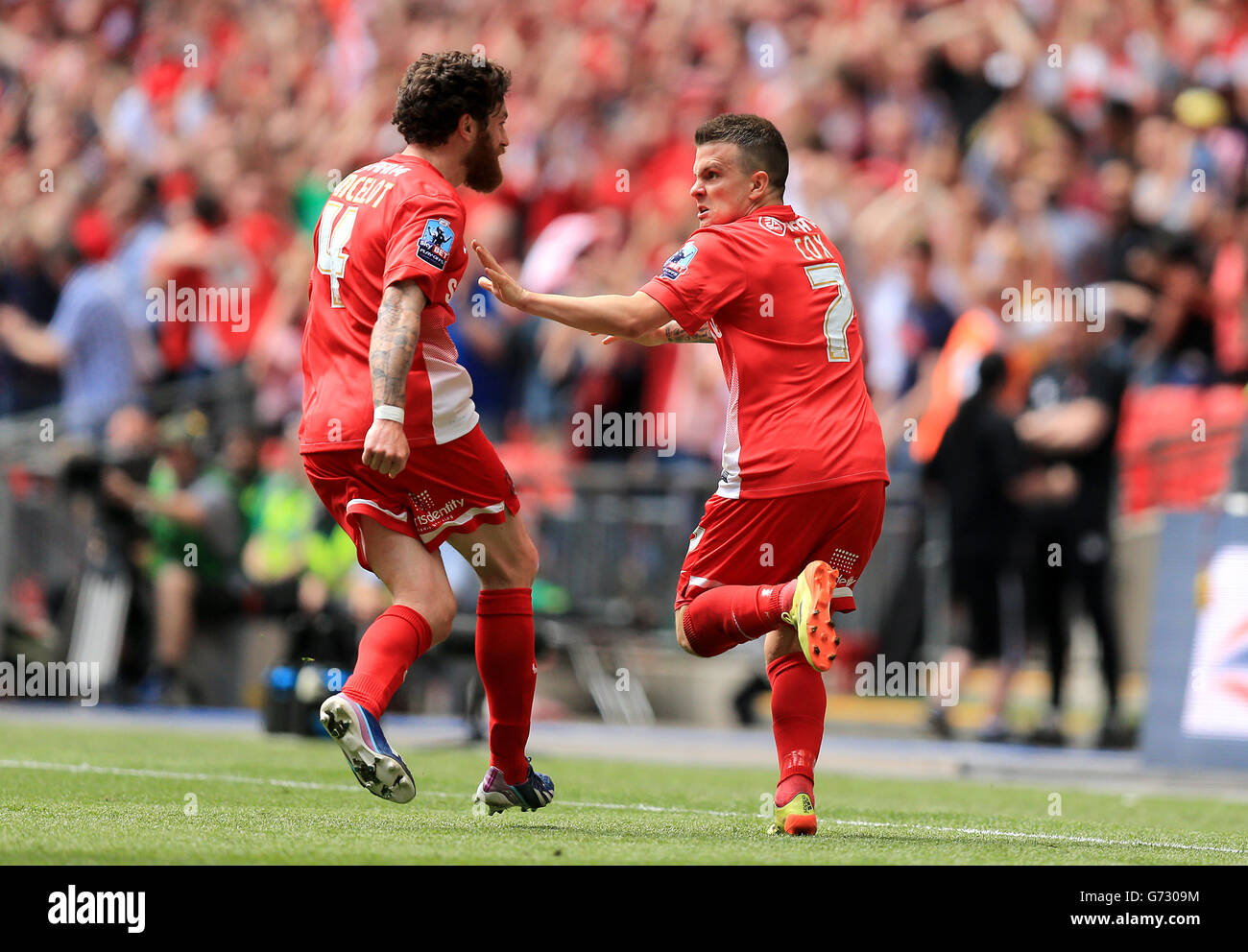 Soccer - Sky Bet League One - Play Off - Final - Leyton Orient v Rotherham United - Wembley Stadium Stock Photo