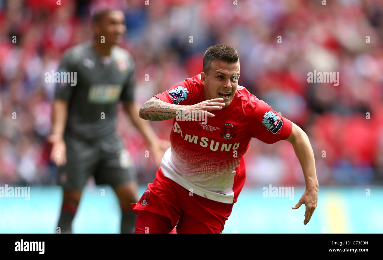 Soccer - Sky Bet League One - Play Off - Final - Leyton Orient v Rotherham United - Wembley Stadium Stock Photo