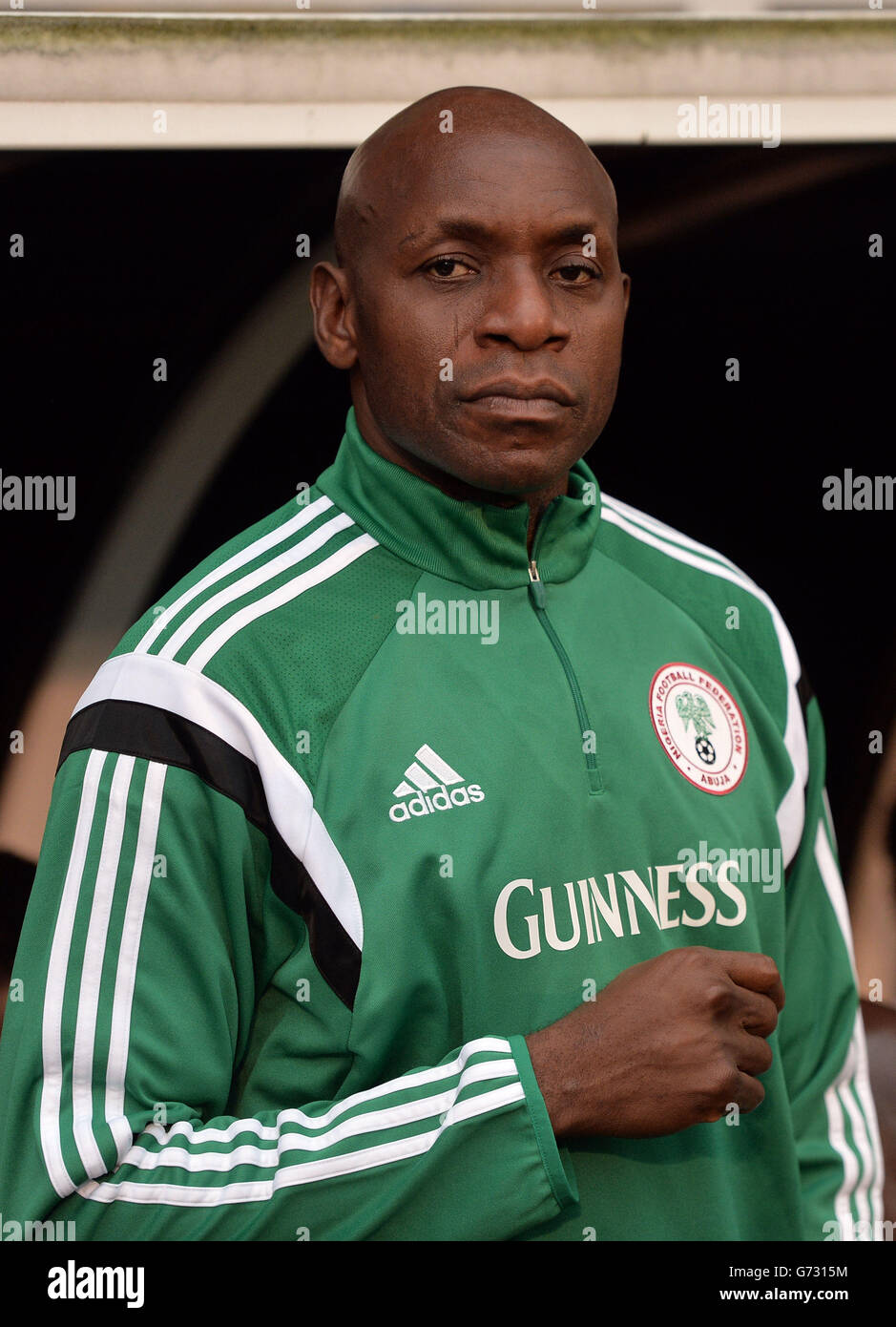 Nigerias goalkeeper coach ike shorunmu hires stock photography and