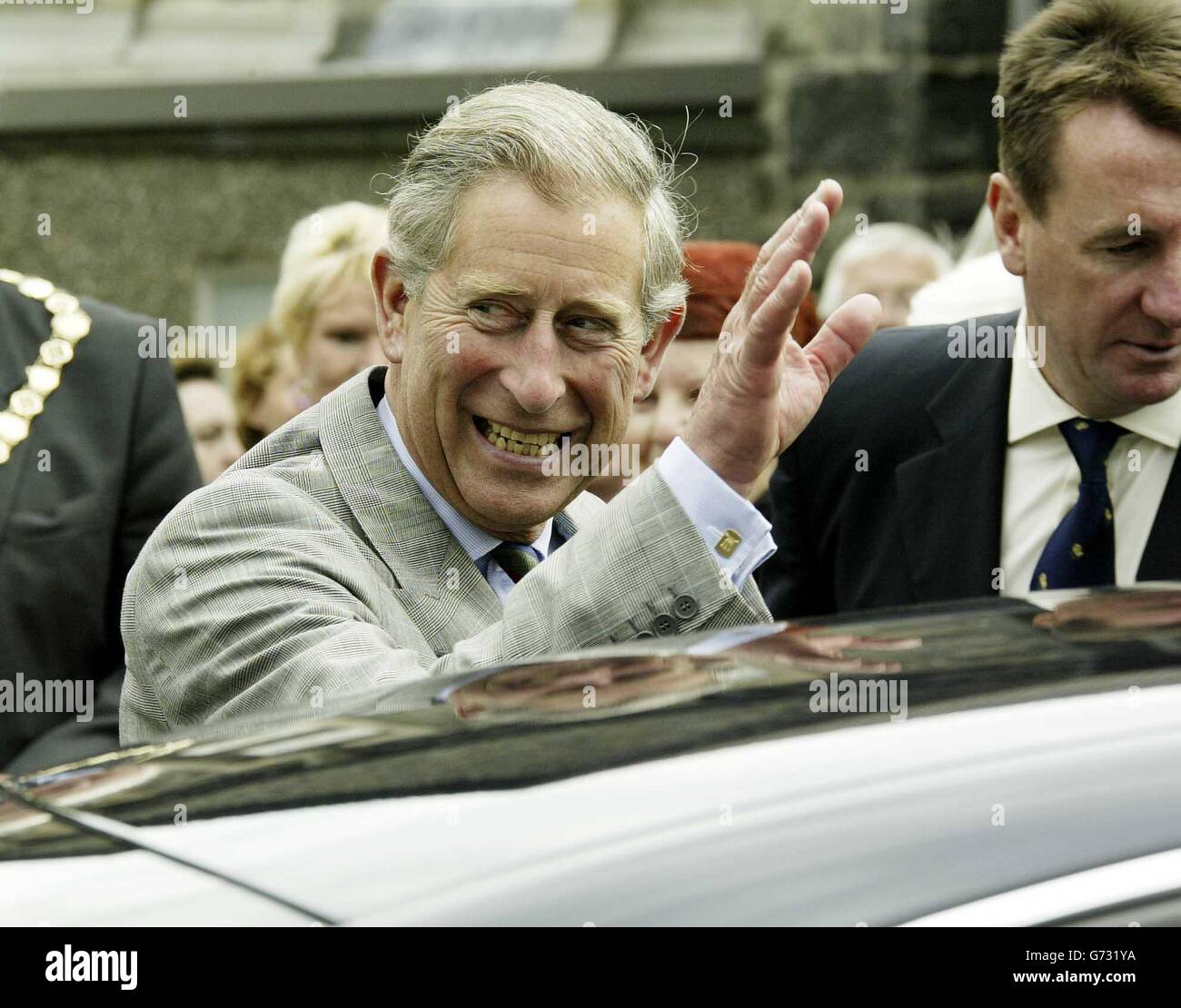 The Prince of Wales visitis Wales Stock Photo Alamy