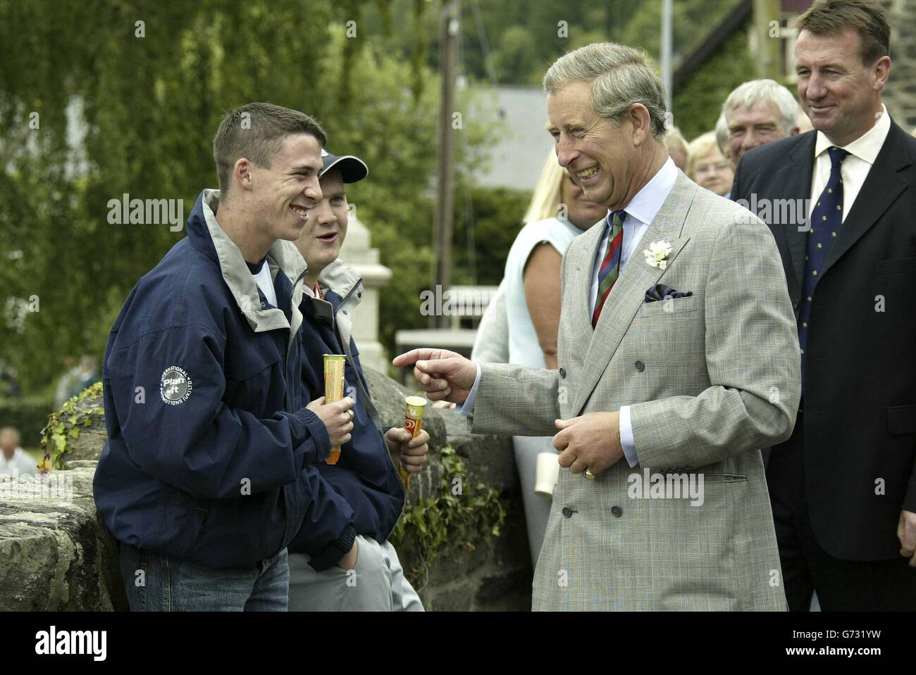 The Prince of Wales visits Wales Stock Photo Alamy