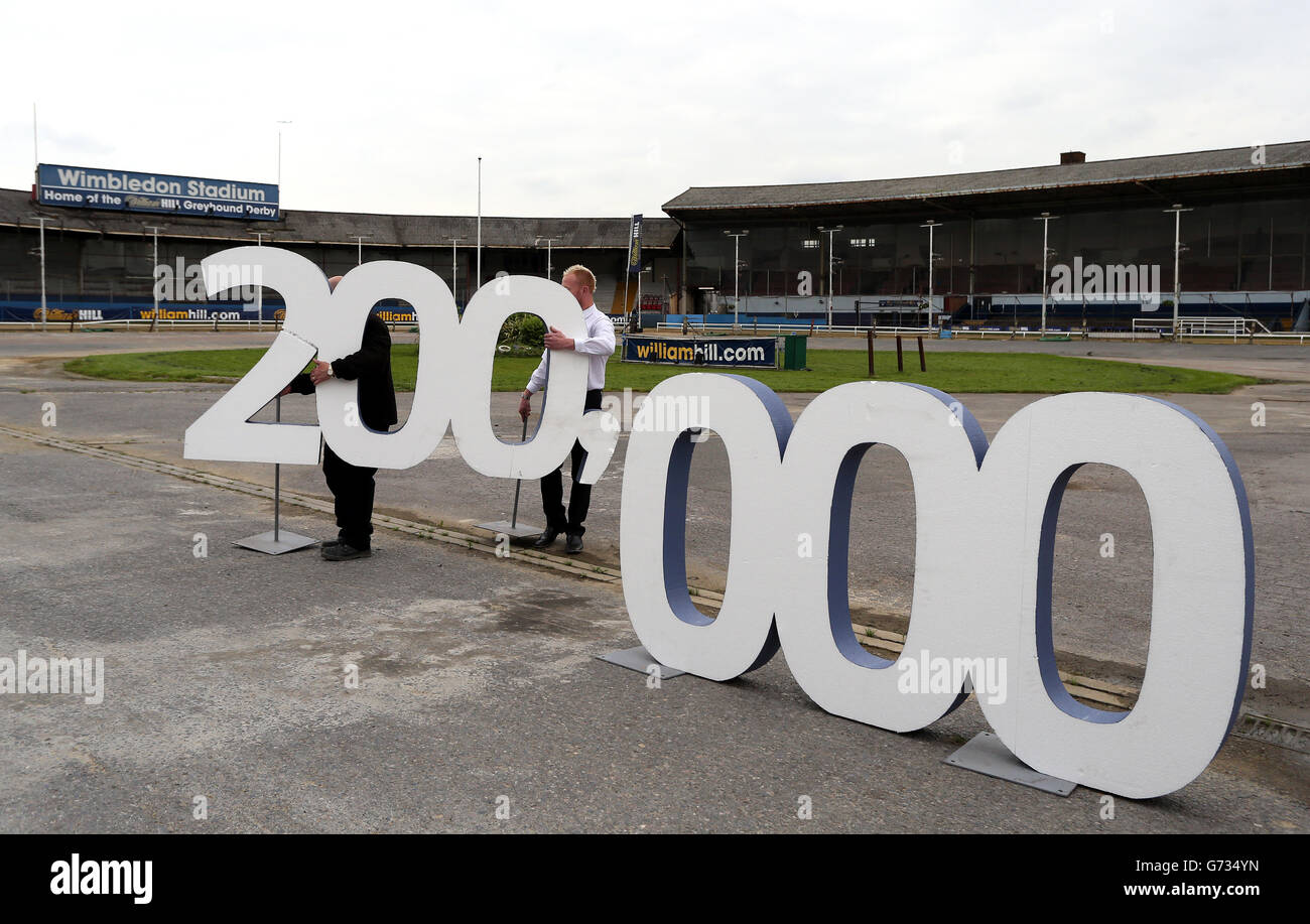 200000 promotional numbers at wimbledon stadium hires stock