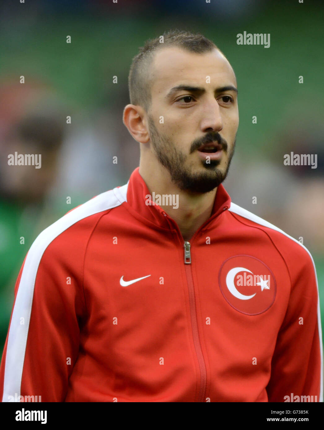 Turkey's Ahmet Ilhan Ozek before the International Friendly match at The Aviva Stadium, Dublin, Ireland. PRESS ASSOCIATION Photo. Picture date: Sunday May 25, 2014. See PA story SOCCER Republic. Photo credit should read: Artur Widak/PA Wire Stock Photo