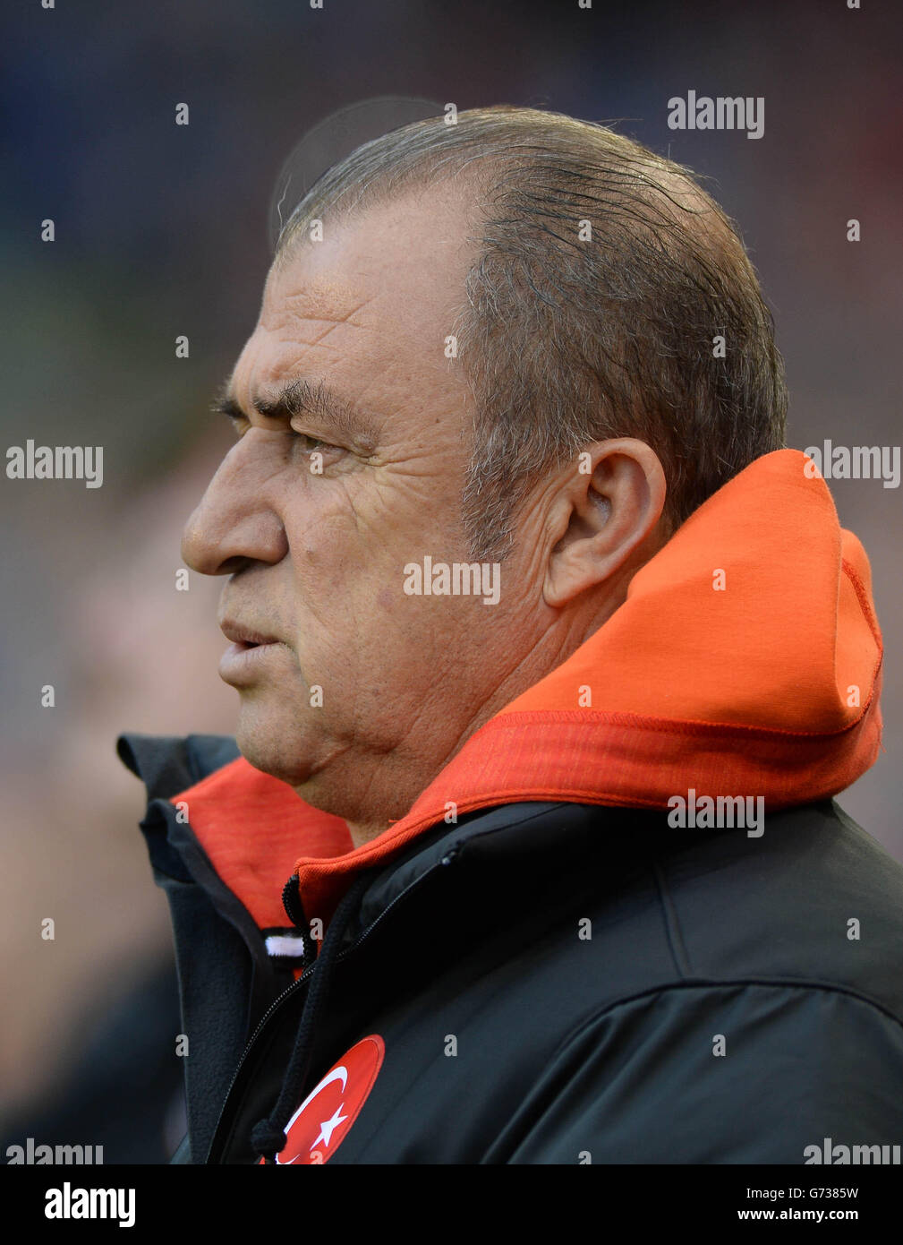 Turkey Manager Fatih Terim before the International Friendly match at The Aviva Stadium, Dublin, Ireland. PRESS ASSOCIATION Photo. Picture date: Sunday May 25, 2014. See PA story SOCCER Republic. Photo credit should read: Artur Widak/PA Wire Stock Photo