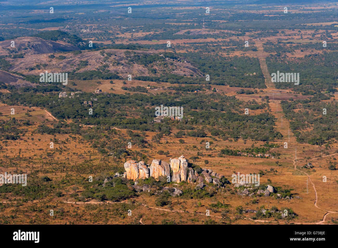 An aerial view of Zimbabwe's Eastern Highlands Stock Photo Alamy