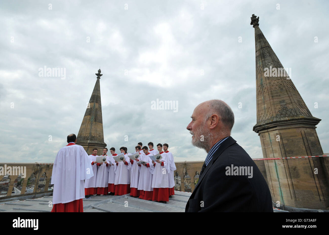 Daniel Rootham Ascension Day carol at St John's Chapel - Cambridge Stock Photo - Alamy