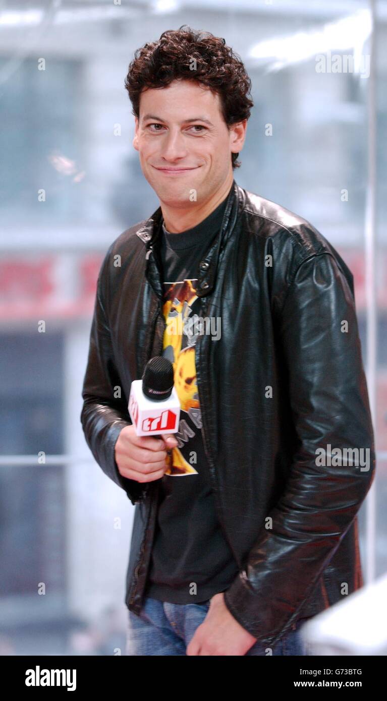 Celebrity actor television microphone 1 2 half length ioan