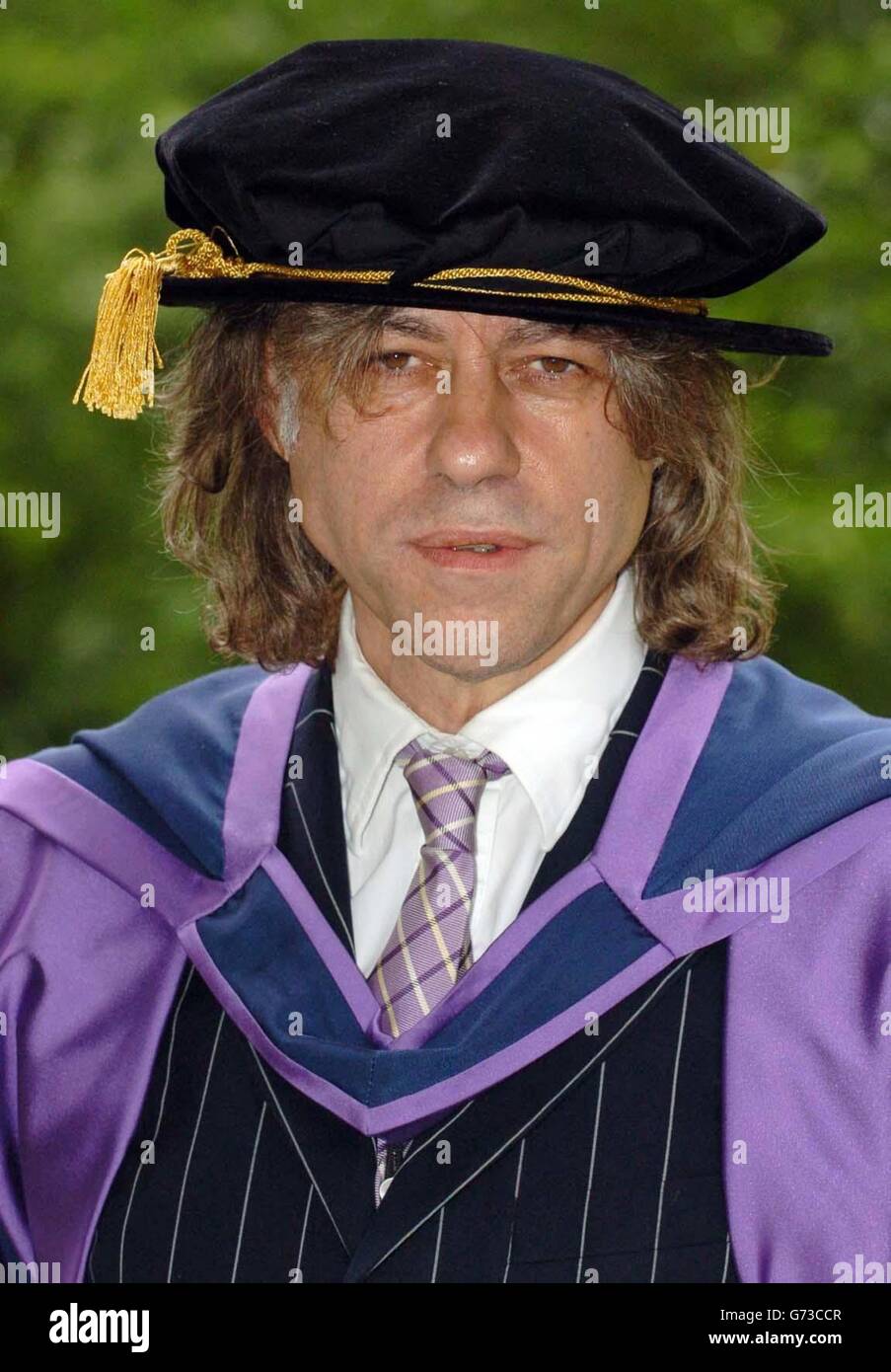 Sir bob geldof honorary degree hi-res stock photography and images - Alamy