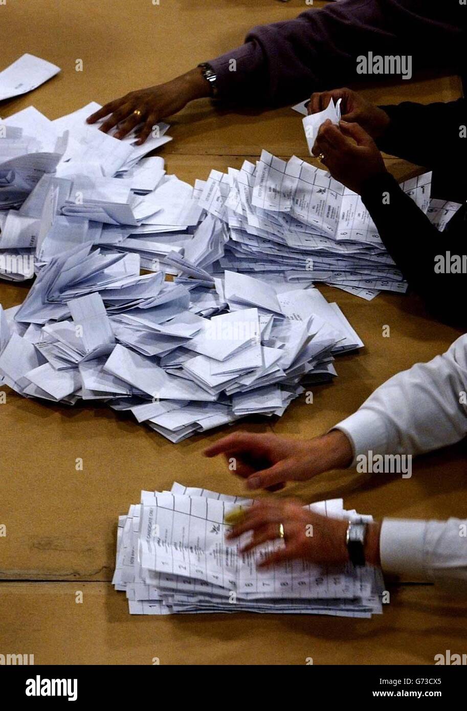 Leicester Byelection 2004 Stock Photo Alamy