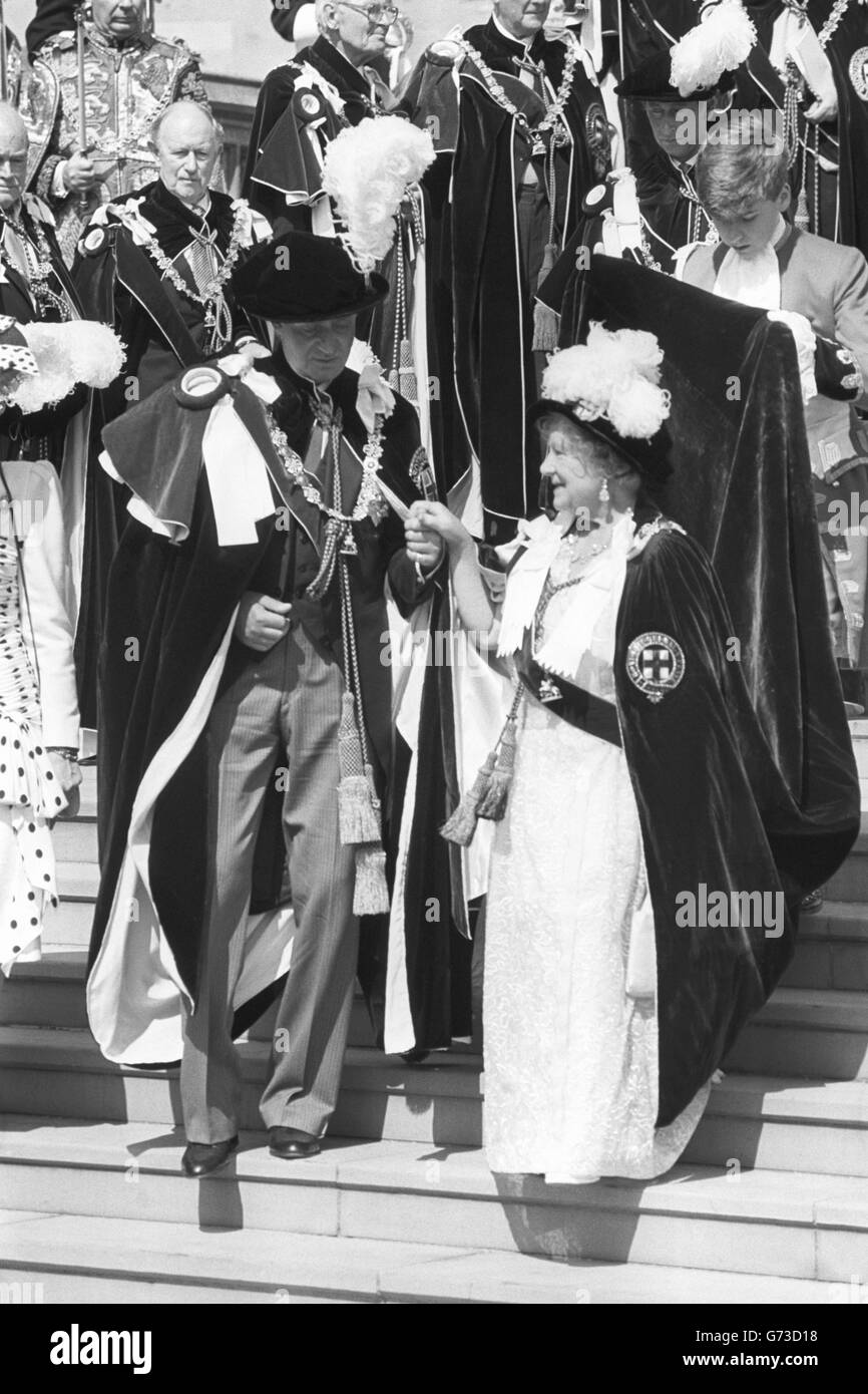 Royalty - Order of the Garter - Windsor Castle, Berkshire Stock Photo