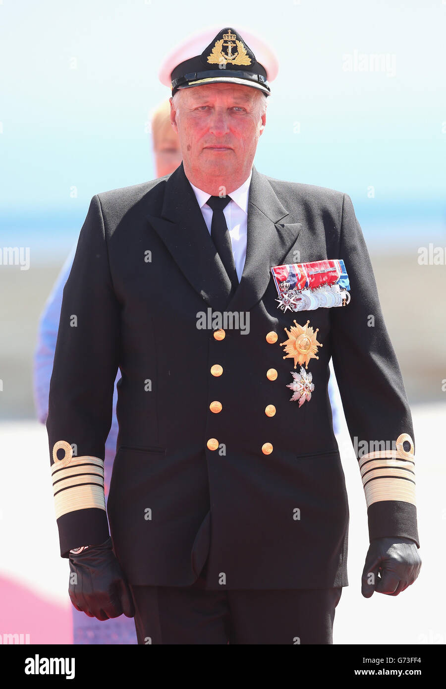 King Harald of Norway attends an International Ceremony with Heads of