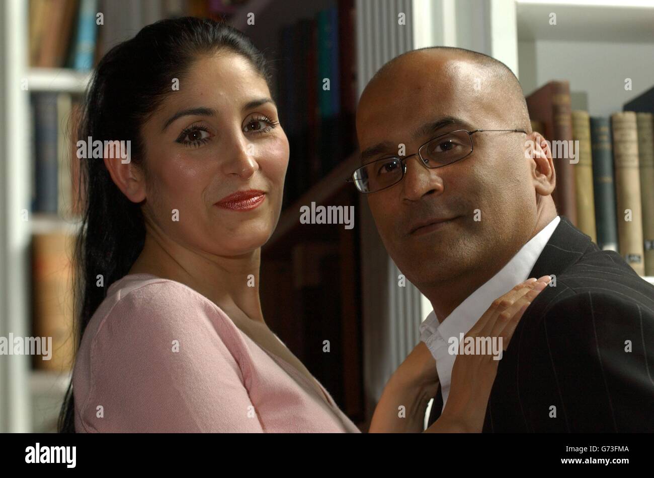Shahana (left) and Raj Hashmi, parents to seriously ill five year old Zain, in London, after hearing that the Human Fertilisation and Embryology Association are to relax their rules on the creation of tissue-type IVF babies, so called 'saviour siblings.' The British Medical Association welcomed the decision saying that it had backed such a policy for years. Stock Photo