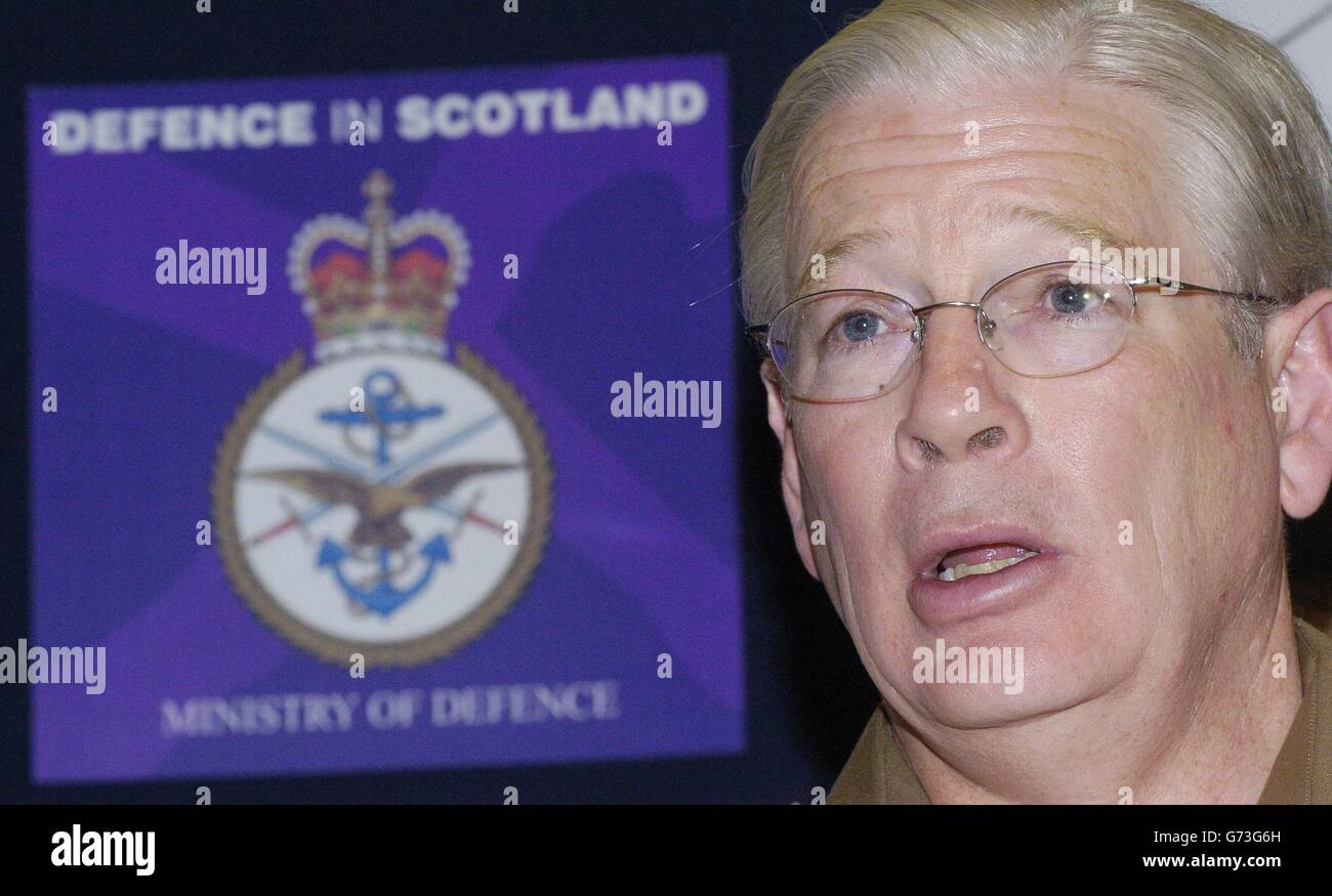 Sir Alistair Irwin Defence Cuts Stock Photo