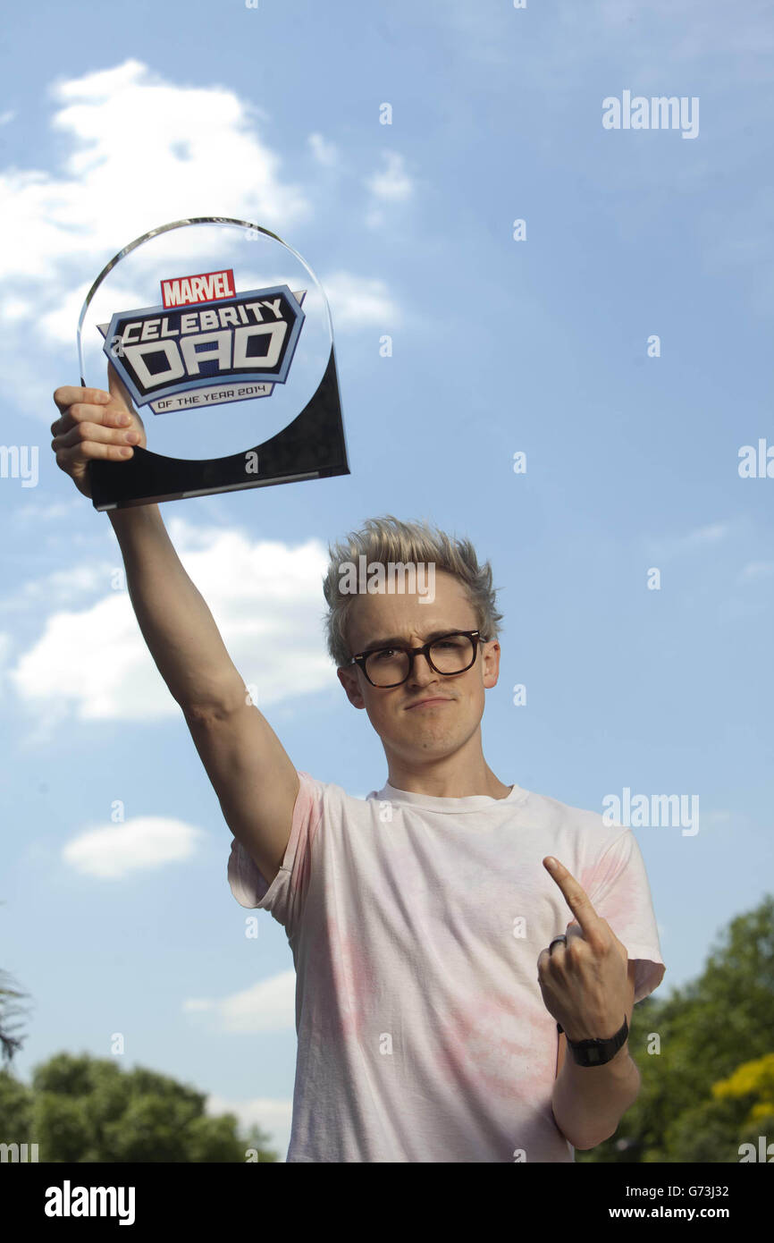 Tom Fletcher, from McBusted, was today crowned Marvel Celebrity Dad of