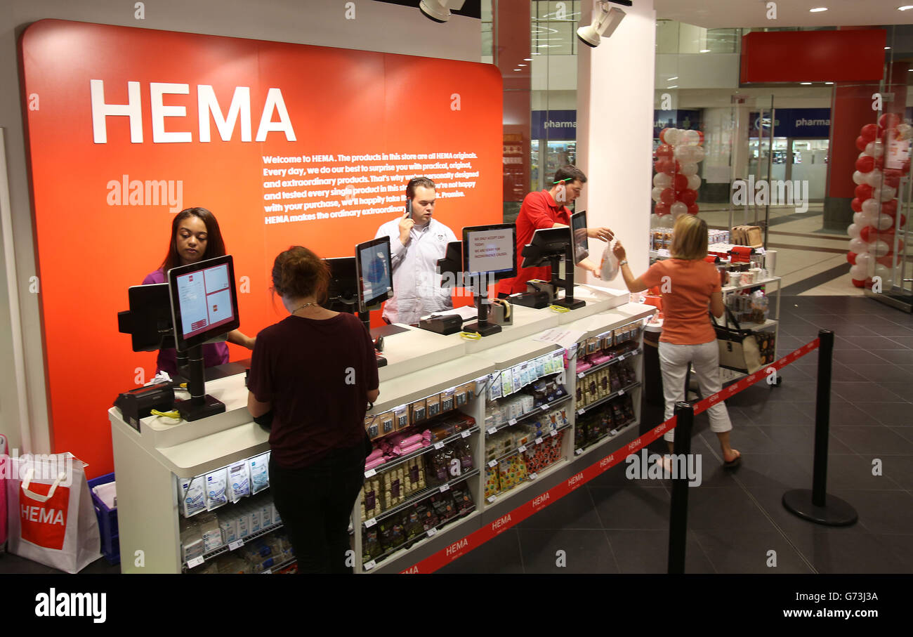 The uks first hema shop opens hires stock photography and images Alamy