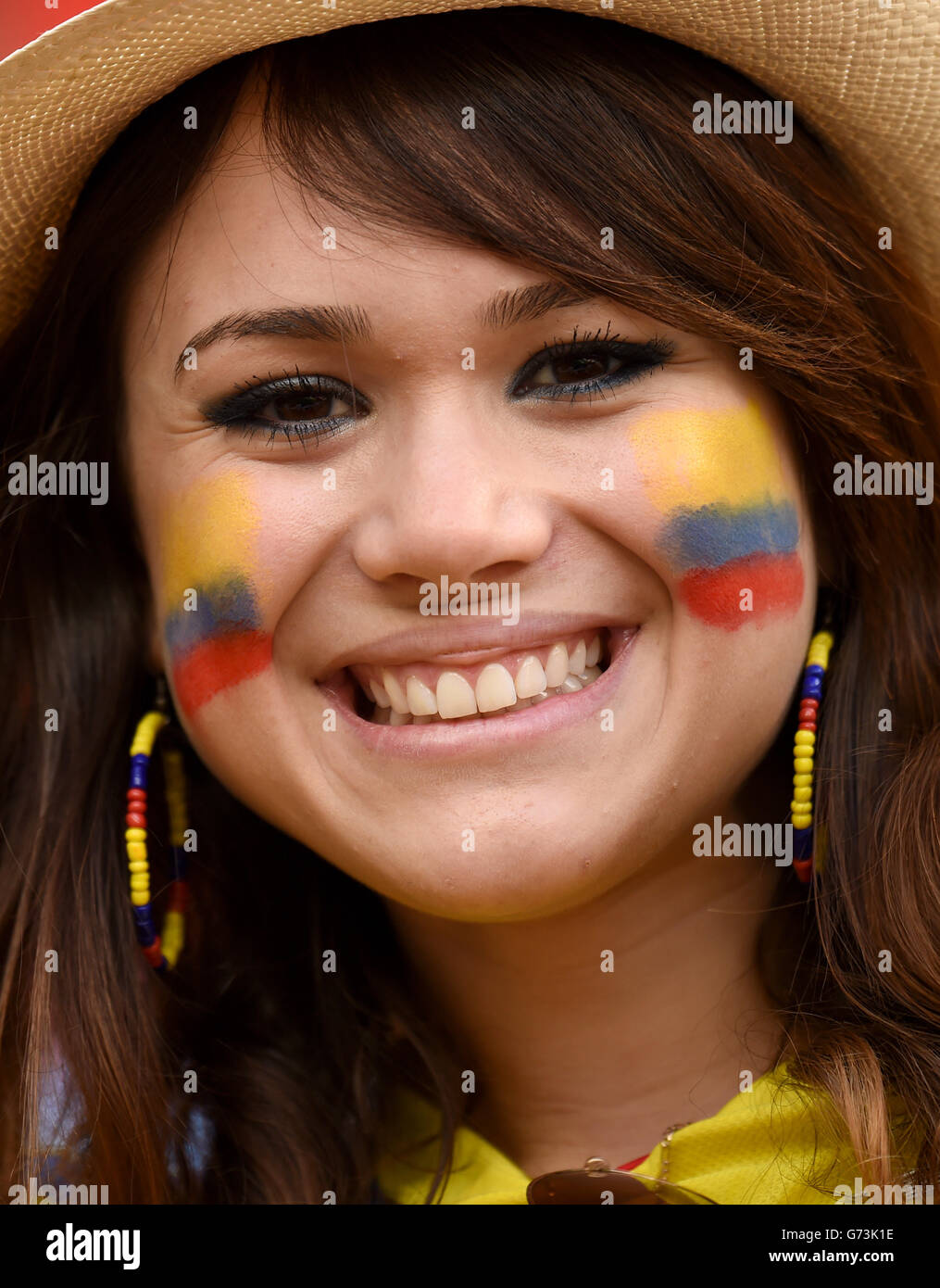 Soccer - FIFA World Cup 2014 - Group E - Switzerland v Ecuador - Estadio Nacional Stock Photo