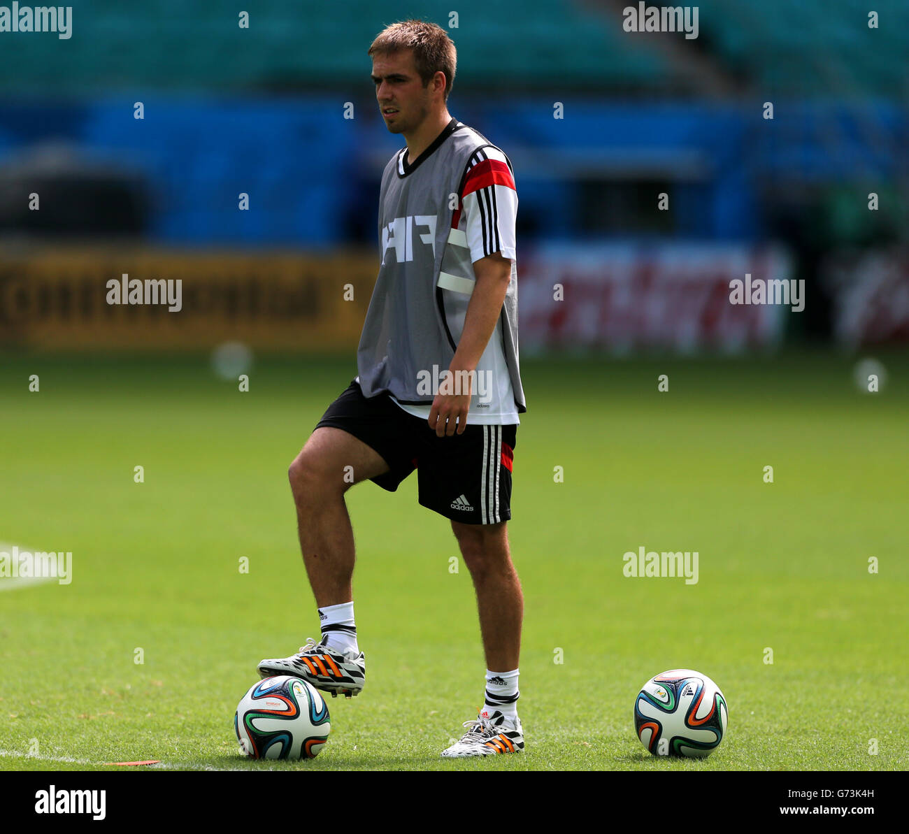 Soccer - FIFA World Cup 2014 - Group G - Germany v Portugal - Germany Training Session - Arena Fonte Nova. Germany's Philipp Lahm Stock Photo