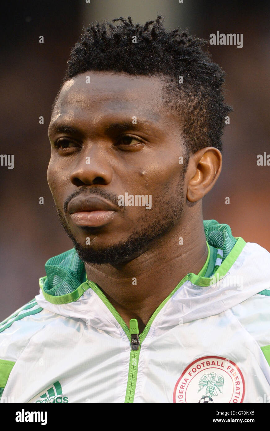 Soccer - International Friendly - Nigeria v Scotland - Craven Cottage. Joseph Yobo, Nigeria Stock Photo
