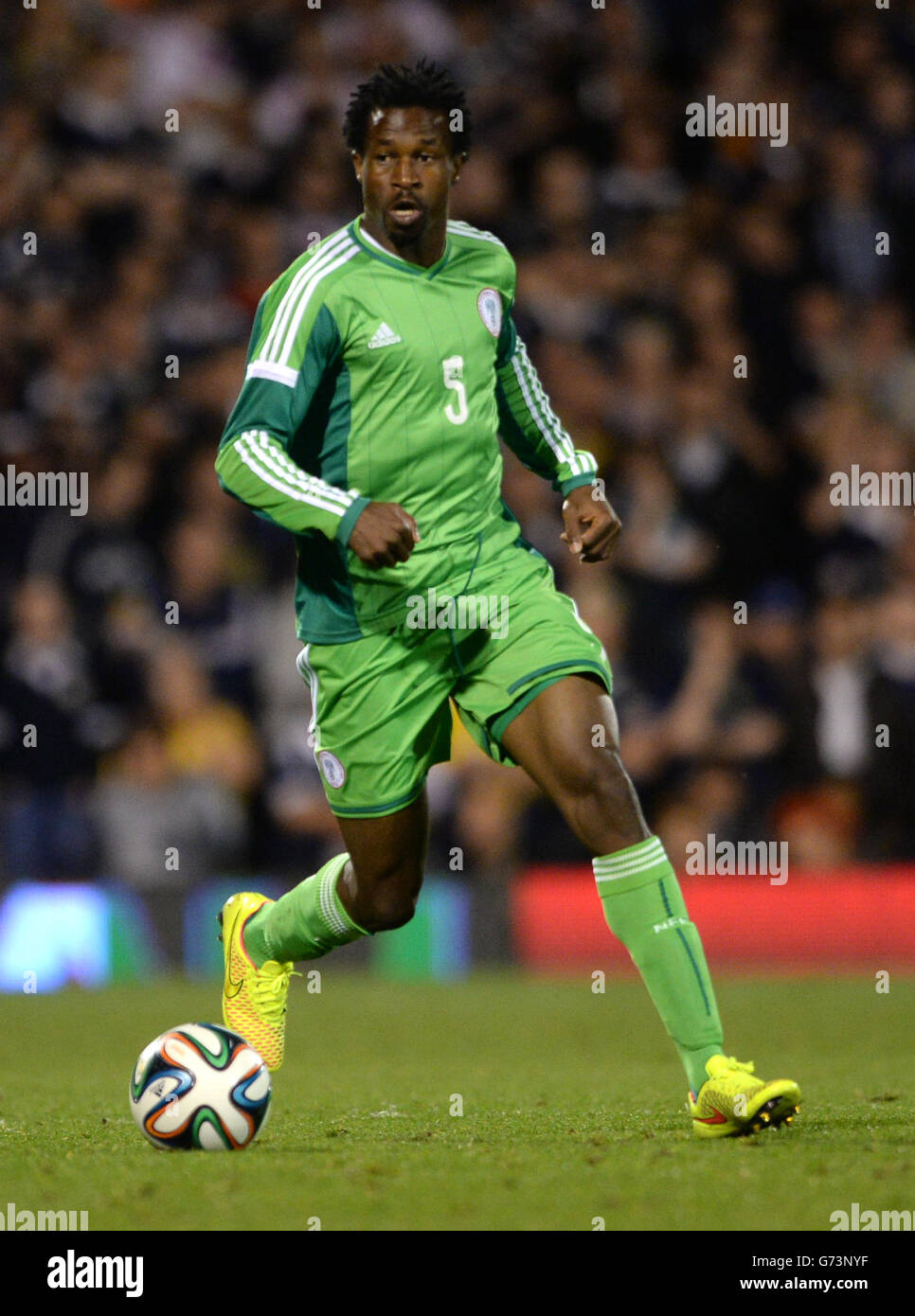 Soccer - International Friendly - Nigeria v Scotland - Craven Cottage. Efe Ambrose, Nigeria Stock Photo