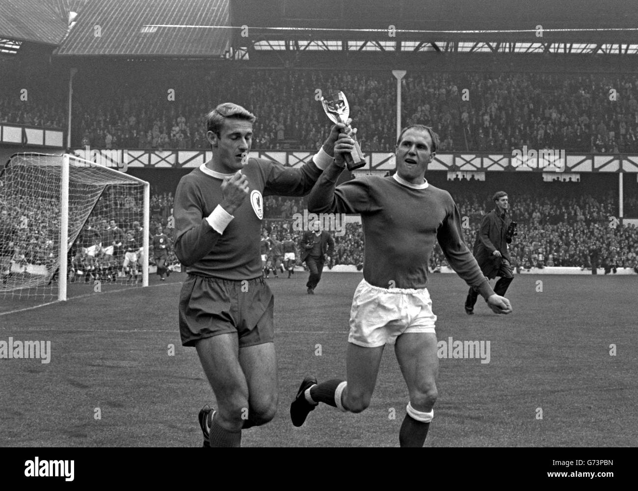 World Cup leads the lap of honour. Stock Photo