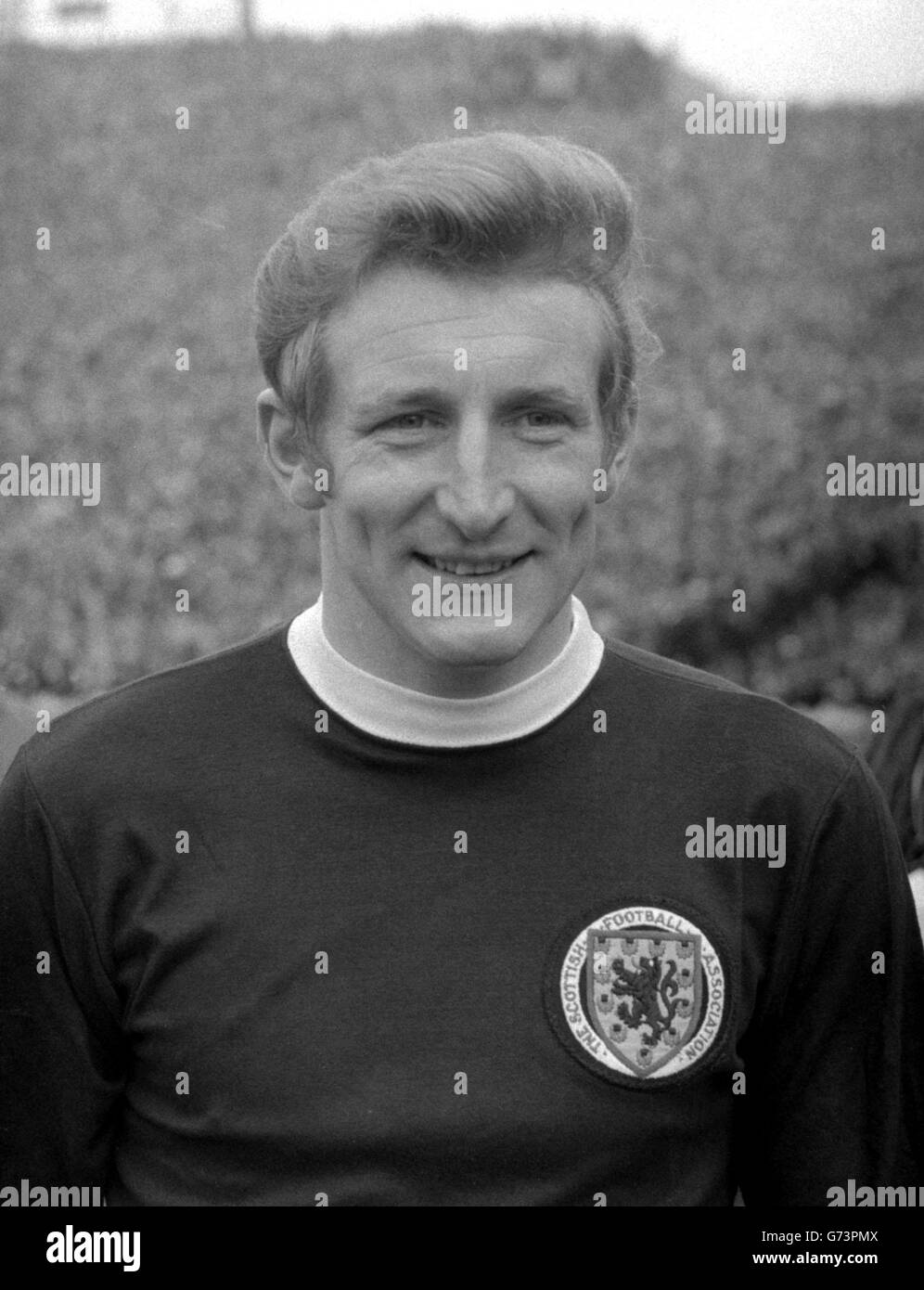 Tommy Gemmell of Celtic, considered one of the world's finest attacking full-backs. He is in the squad of 18 players from whom will be chosen Scotland's side to meet Belgium in a European Nations Cup tie at Liege. Stock Photo