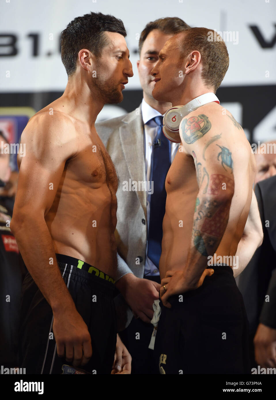 George Groves During The Official Weigh In At Wembley Arena Hi res 