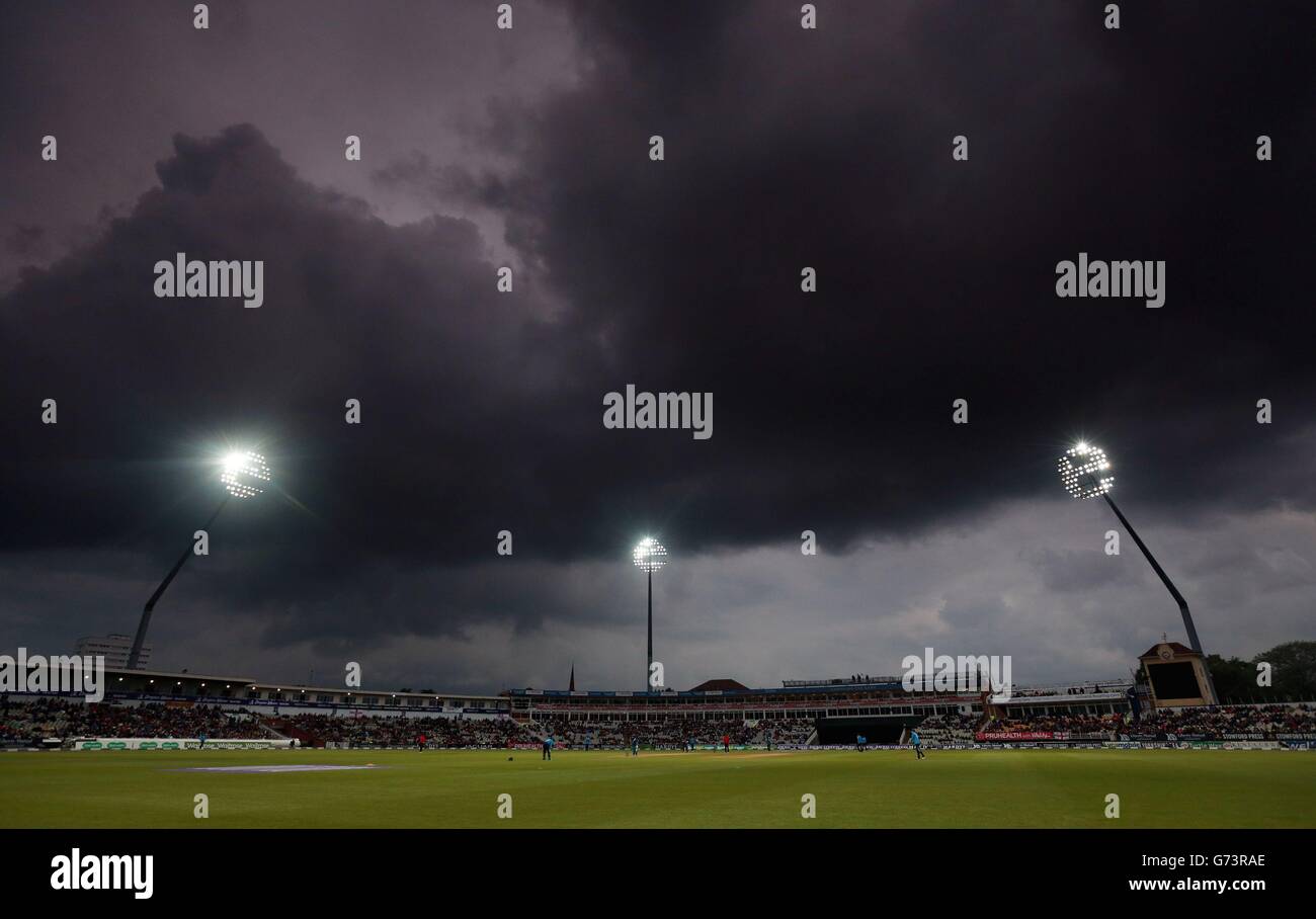 Cricket - Royal London One-Day International Series - Fifth One Day International - England v Sri Lanka - Edgbaston. Grey skies over Edgbaston, Birmingham. Stock Photo