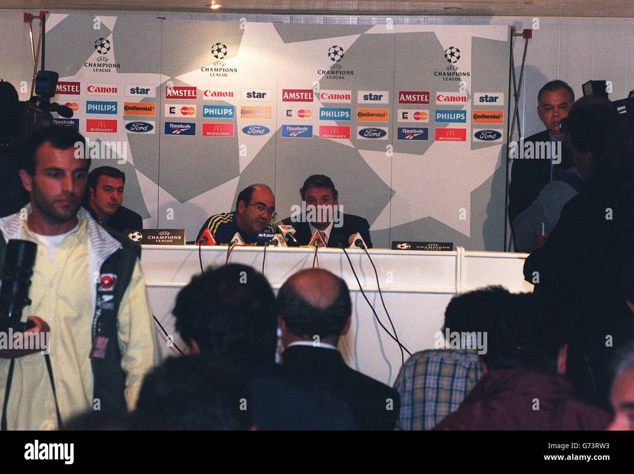 Soccer - UEFA Champions League - Fenerbahce SK V Juventus FC. Media Interview Signage Stock Photo