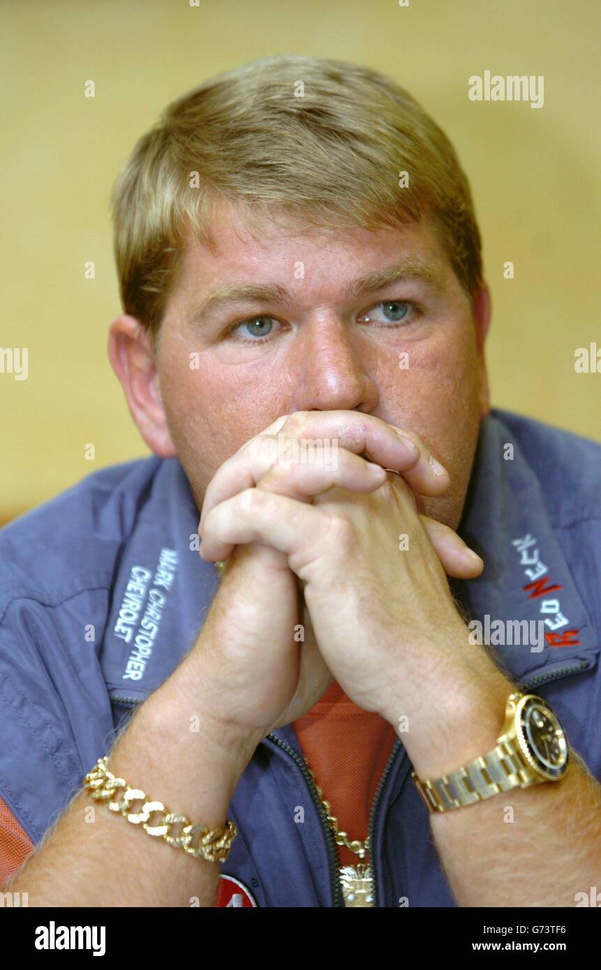 Double major winner and course co-designer, John Daly, at a meeting to finalise plans for the new Blarney Golf Resort Championship course in County Cork, at a hotel in Dublin. The US PGA Champion in 1991 and the St Andrew's Open winner in 1995 is set to help design the 40 million euro ( 27m) golf resort in Cork which will contain a four star hotel with 63 bedrooms, a business centre and 56 two-bedroom apartments. Stock Photo