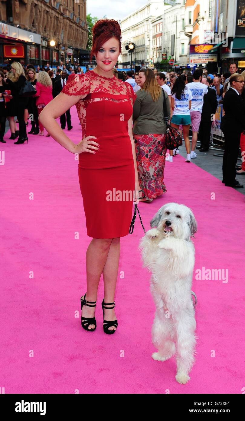 Walking On Sunshine premiere London Stock Photo Alamy
