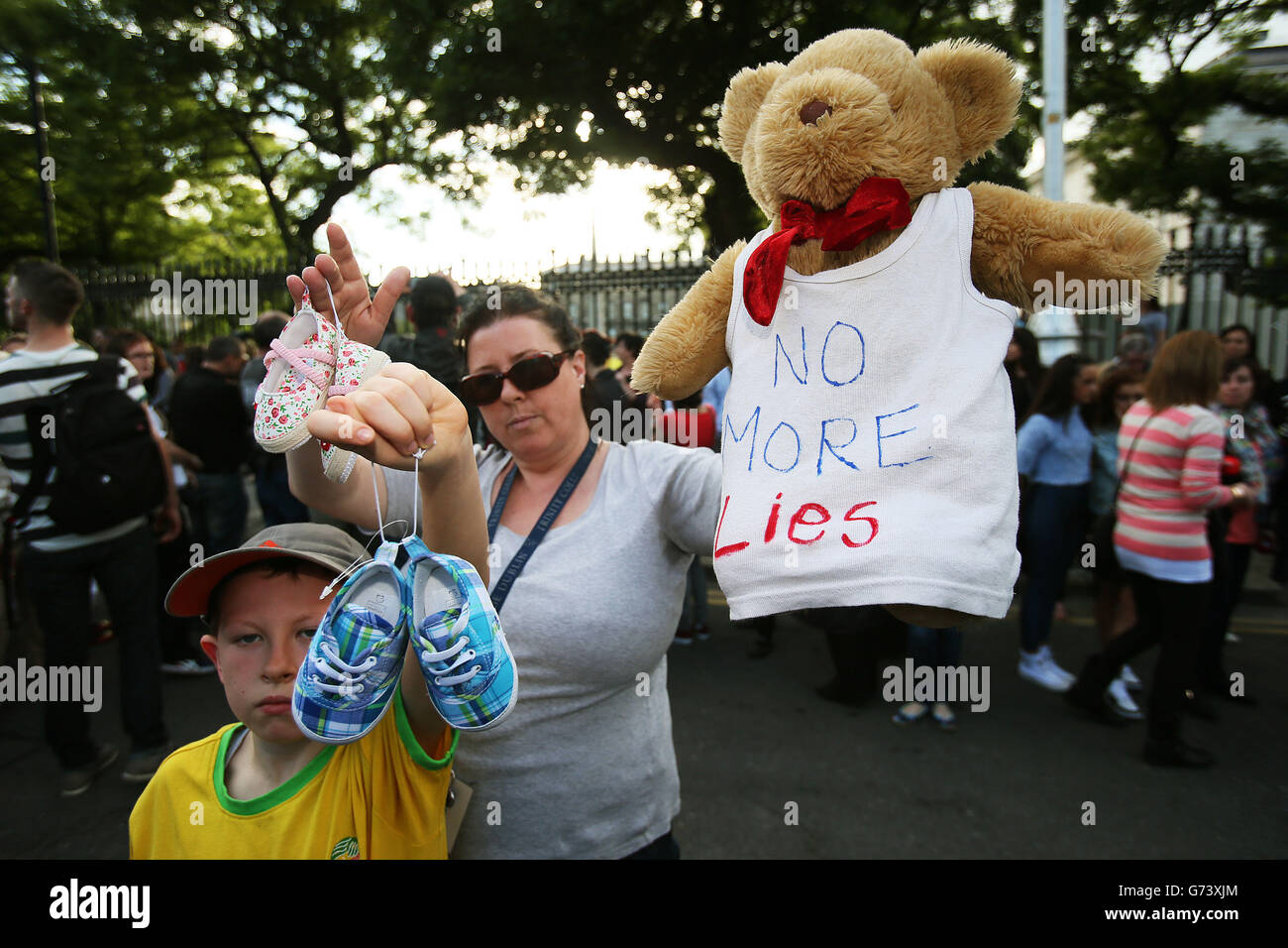 Mother and baby homes vigil Stock Photo